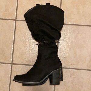 Elegant Black Over the Knee Boots